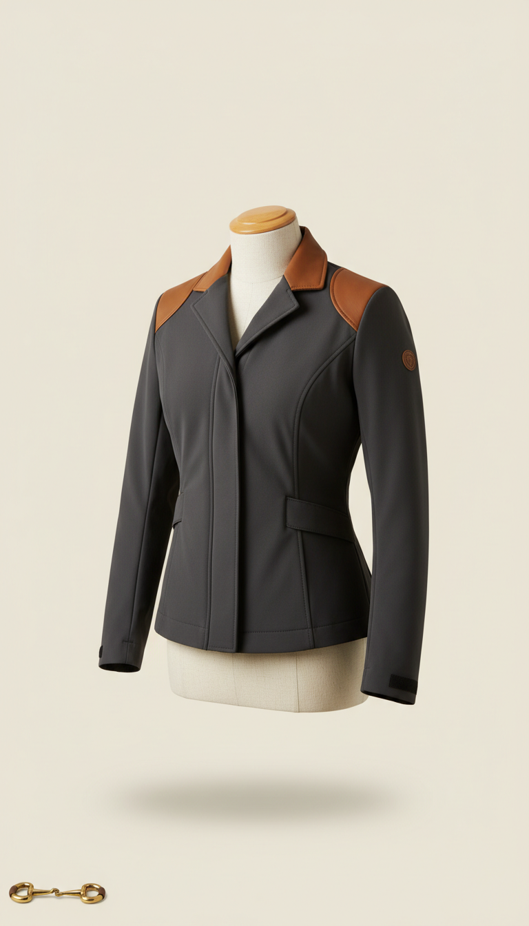Technical Riding Jacket with Stretch Panels